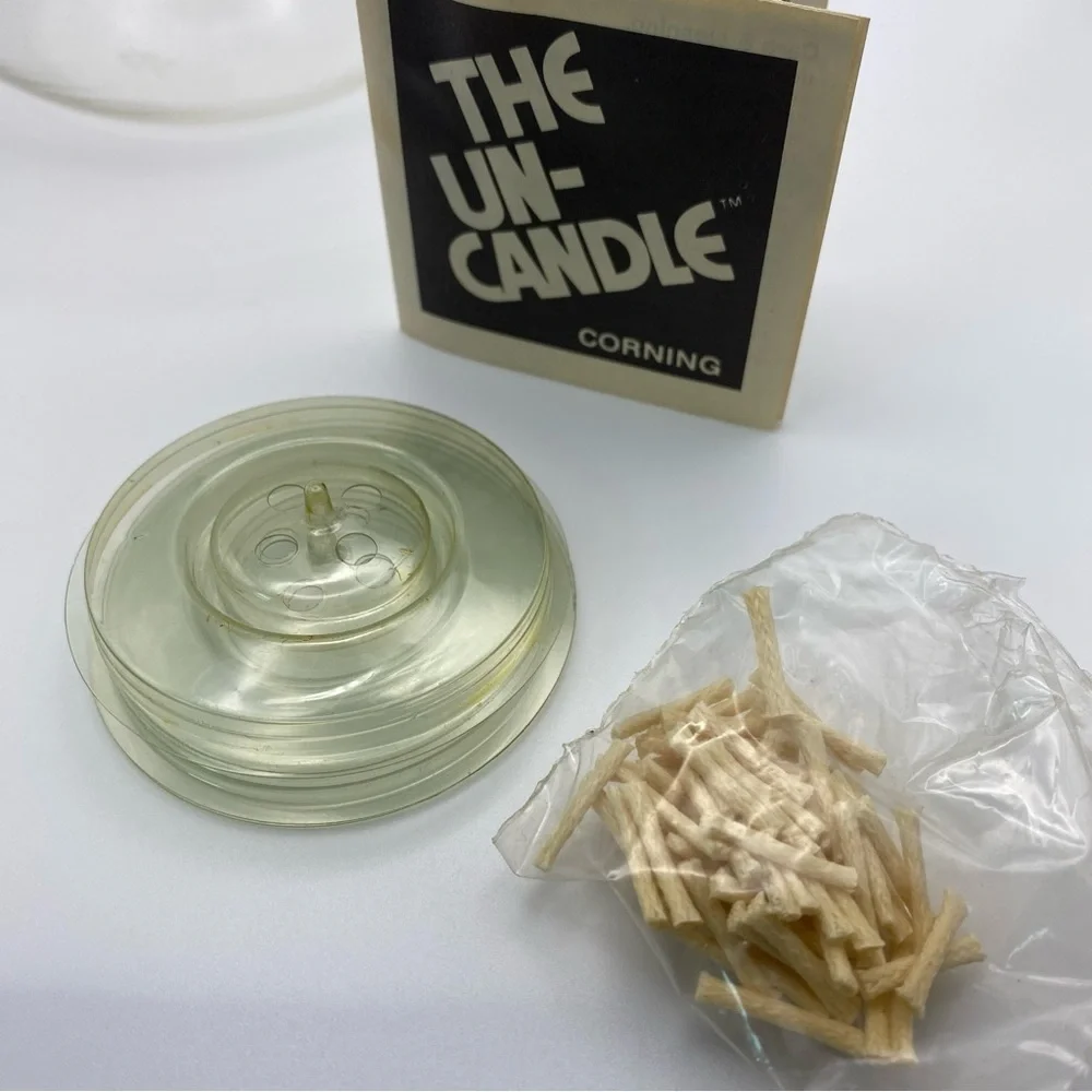 Vintage 1970s The Un-Candle Floating Candle PYREX Corning NWB